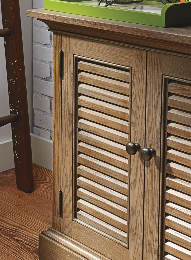 Louvered-Door TV Console 5 Louvered-Door TV Console - Image 3