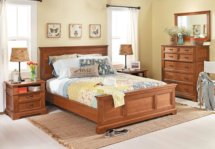 Bedroom Set: Oak Nightstand 5 Bedroom Set: Oak Nightstand - Image 3