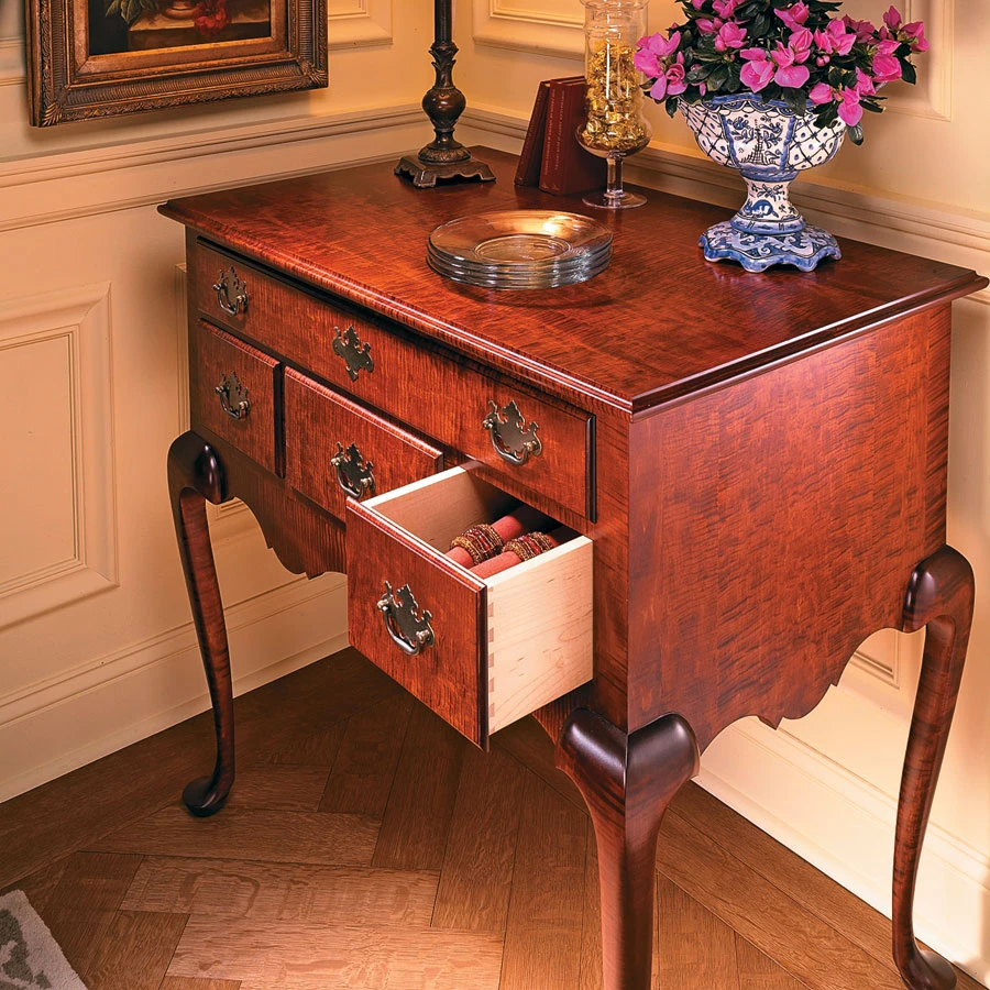 Queen Anne Lowboy 6 Queen Anne Lowboy - Image 4