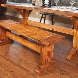 Rustic Dining Table & Bench -WARCO SHOP detail2 hd 219