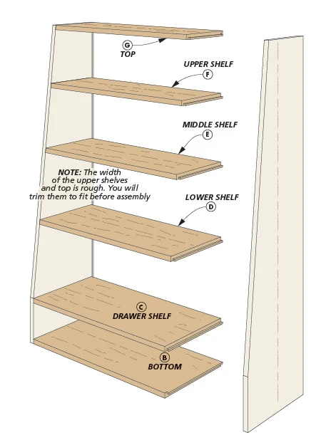 Slant-Front Bookcase 4 Slant-Front Bookcase - Image 2