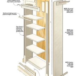 Tower Bookcase -WARCO SHOP diagram 235