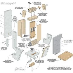 Lathe-Driven Belt Sander -WARCO SHOP diagram 369