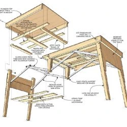 Multipurpose Folding Table -WARCO SHOP diagram 391