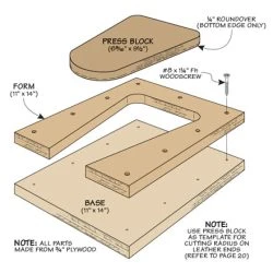 Classic Leather Tool Bag -WARCO SHOP diagram 408