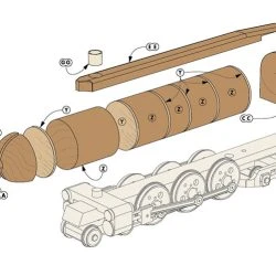 Steam Locomotive -WARCO SHOP diagram hd 37