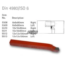 Carbide Tip Lathe Tool 90° Shoulder 5 Carbide Tip Lathe Tool 90° Shoulder -WARCO SHOP din 4980iso 6 carbide tipped tools lathe 90 degree metal cutting 1