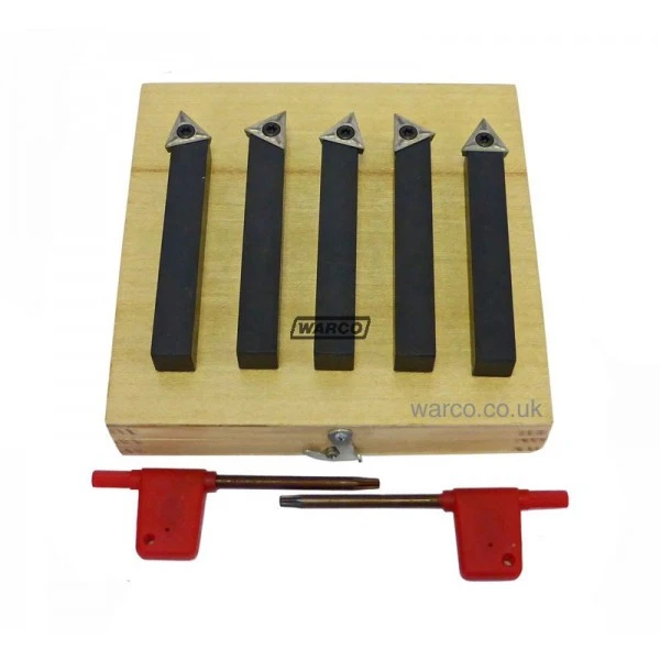 Indexable Lathe Tools - 5 Piece Set 6mm 8mm 10mm 12mm 16mm 3 Indexable Lathe Tools - 5 Piece Set 6mm 8mm 10mm 12mm 16mm
