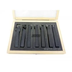 Indexable Lathe Tools - 7 Piece Set 8mm / 10mm / 12mm -WARCO SHOP indexable lathe tools piece set7 2