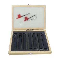 Indexable Lathe Tools - 7 Piece Set 8mm / 10mm / 12mm -WARCO SHOP indexable lathe tools piece set7 3