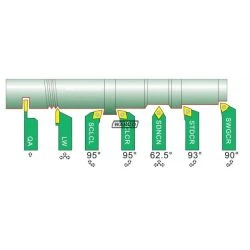 Indexable Lathe Tools - 7 Piece Set 8mm / 10mm / 12mm -WARCO SHOP indexable lathe tools piece set7 5