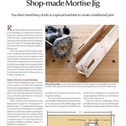 Jig Journal: Shop-made Mortise Jig