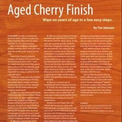 Aged Cherry Finish:
