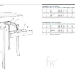 Curved Leg Nightstand -WARCO SHOP page 3 26