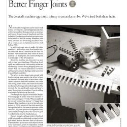 Better Finger Joints