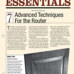 Woodworking Essentials Ch 7: Advanced Router Techniques