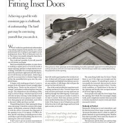 Fitting Inset Doors