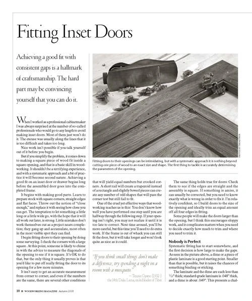 Fitting Inset Doors 3 Fitting Inset Doors