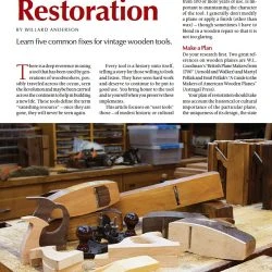 Bench Plane Restoration Guide