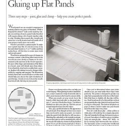Gluing Up Flat Panels