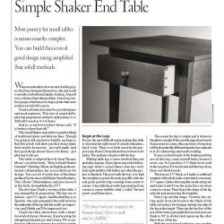Simple Shaker End Table