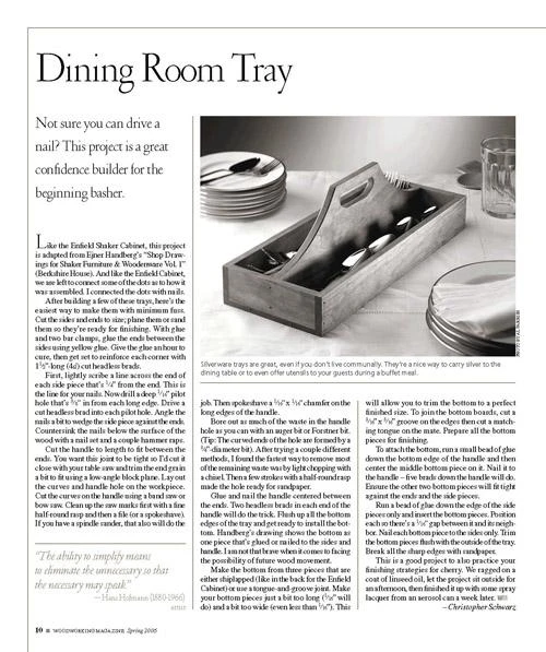 Dining Room Tray 3 Dining Room Tray