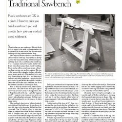 Traditional Sawbench