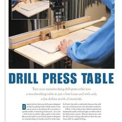 Drill Press Table