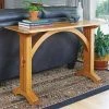 Arched-Stretcher Sofa Table