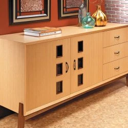 Veneered Credenza
