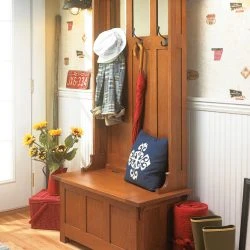 High-Back Hall Bench