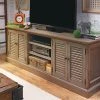 Louvered-Door TV Console