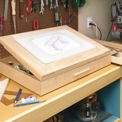 Lighted & Adjustable Drawing Table