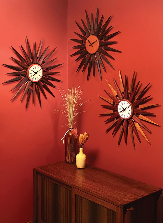 Sunburst Wall Clock 3 Sunburst Wall Clock