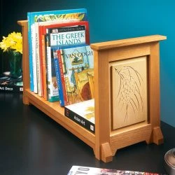 Chip-Carved Book Rack