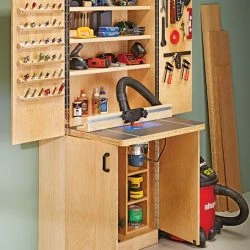Router Table Wall Cabinet