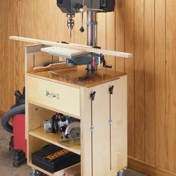 Drill Press Storage Cart
