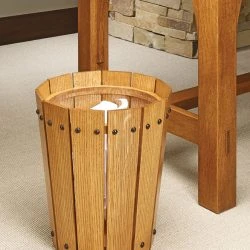 WARCO SHOP 28 Craftsman-Style Wastepaper Basket