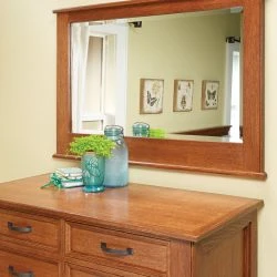 Bedroom Set: Oak Bedroom Mirror
