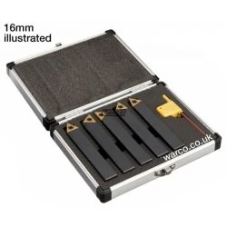 Indexable Lathe Tools - 5 Piece Set 8mm 10mm 12mm 16mm -WARCO SHOP turning tool set 5pc 2