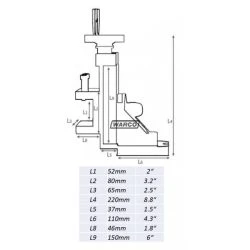 Lathe Vertical Milling Slide - Warco WM 180 -WARCO SHOP warco wm180 vertical milling slide 2